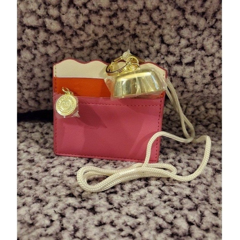 Bath & Body Works Pink Wearable ID Necklace Keychain Lanyard Pocketbac Holder